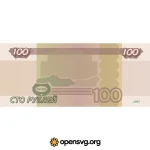 Money 100 Ruble Svg vector