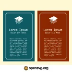 Academic Text Template, Education Template Svg vector