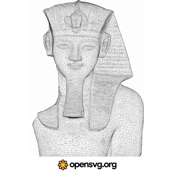 Amenhotep Bust, Egyptian Pharaoh Character
