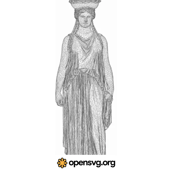 Ancient Greek Woman 3d Statue