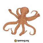 Octopus Animal Svg vector