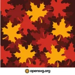 Autumn Leaves Pattern Background Svg vector