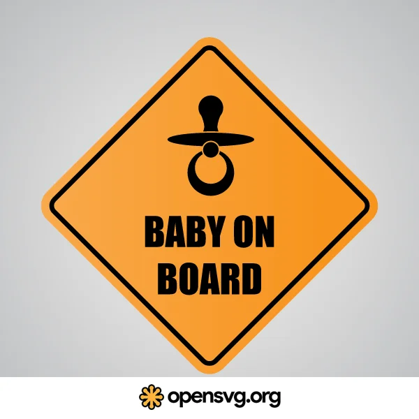 Baby On Board Sign Board