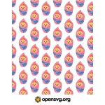 Cute Baby Icon Seamless Pattern Svg vector