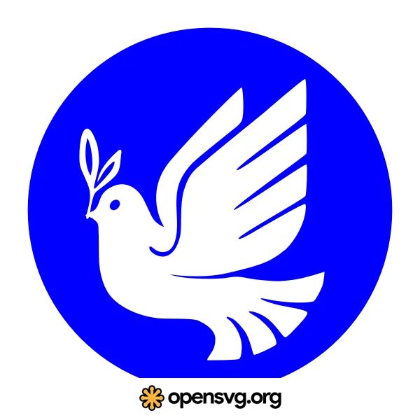 Peace Icon, Dove Silhouette Icon