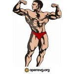 Bodybuilder Man, Muscle Man, Bodybuilder Sport Svg vector