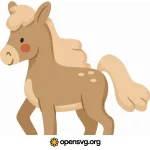 Pony Horse Animal, Cartoon Character Svg vector