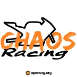Chaos Racing Logo Sport Motorbike Svg vector