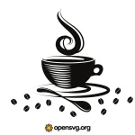 Coffee Cup Logo Svg vector