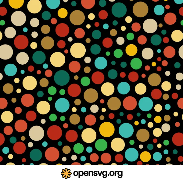 Colored Circles Pattern Background