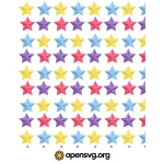 Colorful 3d Star Seamless Pattern Background Svg vector