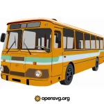 Yellow Bus Transport Svg vector