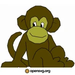 Orangutan Monkey Animal Svg vector