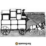 Delivery Horse Carriage Transport Svg vector