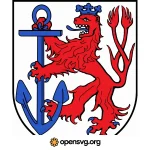 Dusseldorf Coat Of Arms Flag Symbol Svg vector