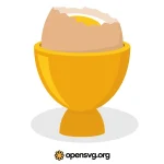 Egg On A Cup Svg vector