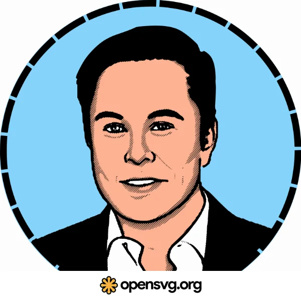 Elon Musk Cartoon Portrait