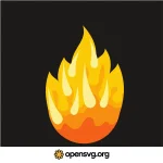 Fire Flame Icon Svg vector