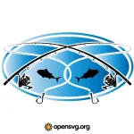 Fishing Clip Art Logo Svg vector
