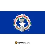 Northern Mariana Islands Flag Svg vector