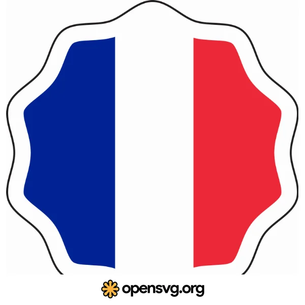 French Flag Badge