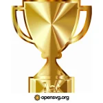 Gold Sport Trophy Award Svg vector