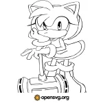 Amy Masse Sonic Character Svg vector