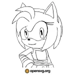 Cute Fox Boy Comic Character Svg vector
