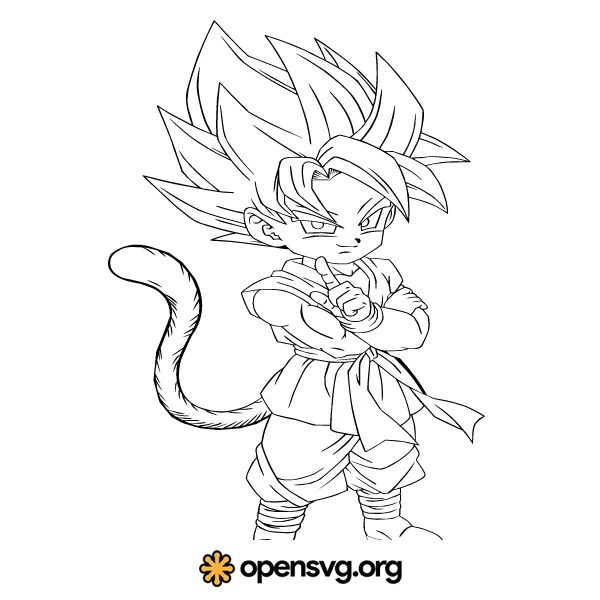 Anime Goku Saiyen Dragon Ball Character