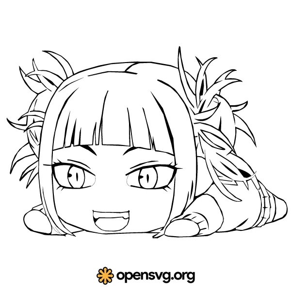 Free SVG Chibi Savage Anime Girl, Anime SVG