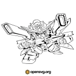 Gundam Geek Accessories Svg vector