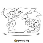 Sonic Geek Character Svg vector