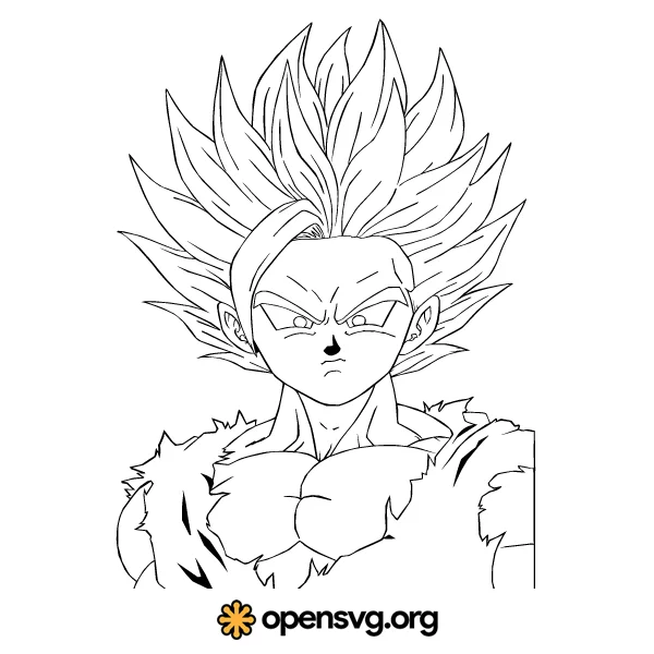 Outlined Sangohan Dragon Ball