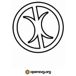Eris Circle Logo Symbol Svg vector