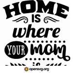 Home Typography Poster Svg vector
