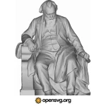 Johannes Brahms 3d Statue Svg vector