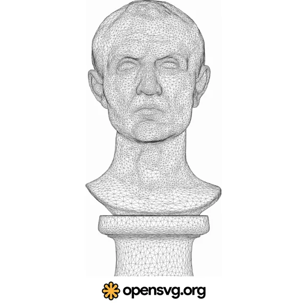 Julius Caesar Bust, 3d Statue, Famous Character
