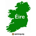 Ireland Map Svg vector