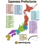 Japanese Map Svg vector