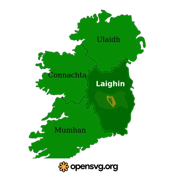 Ireland Leinster Map