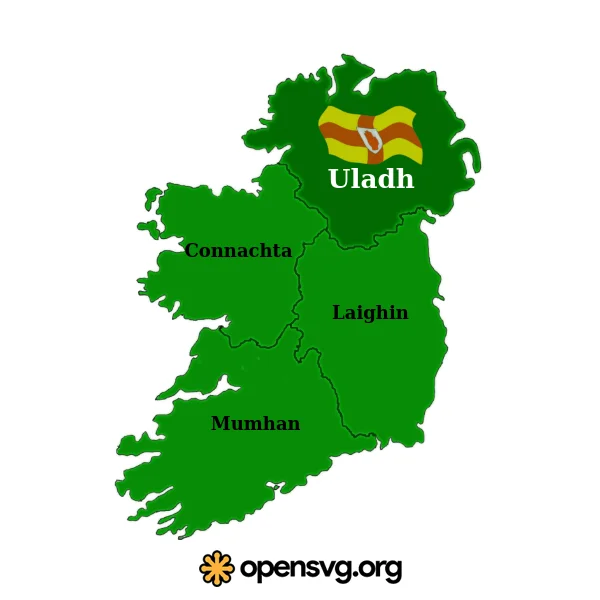 Ireland Ulster Map