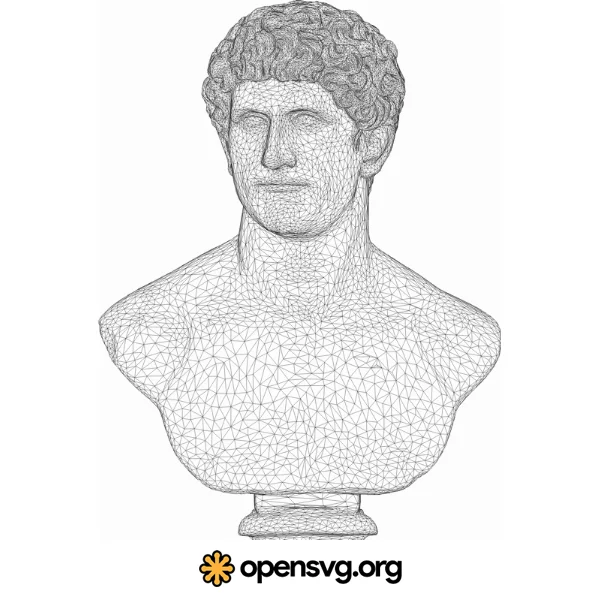 Marcus Antonius 3d Bust, Famous Statue