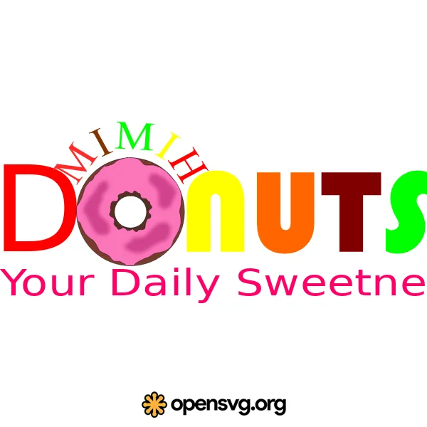 Donuts Text Typography Decoration