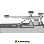 Morse Key Gadget Svg vector