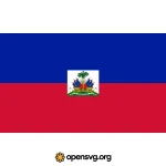 Haiti Flag Svg vector