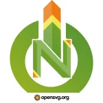 North Star Green Logo Svg vector