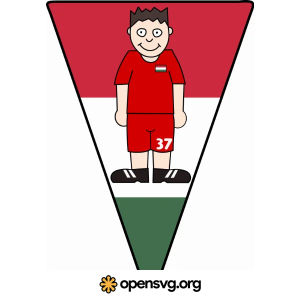 Pennant Hungary Football Player