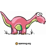 Cute Dinosaur Cartoon Animal Character Svg vector