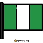 Nigeria Flag Svg vector