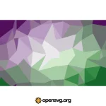 Polygon Purple Green Background Svg vector
